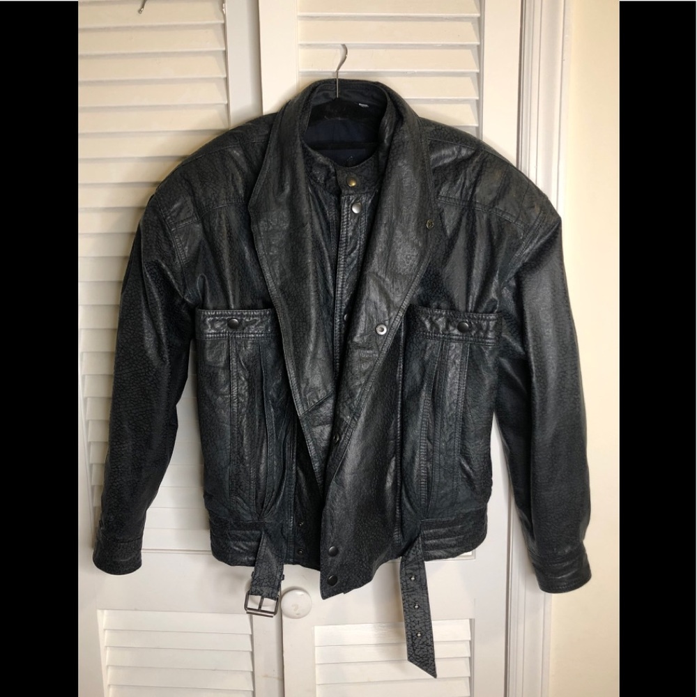 Skins by Tora size M men’s leather jacket vintage